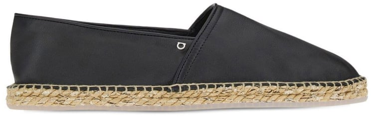 Ferragamo Lamar Gancini Logo Espadrilles Zwart