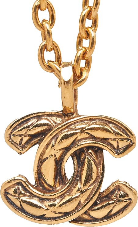 Chanel CC Pendant Necklace Goud