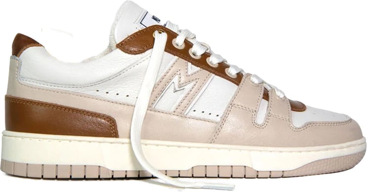 Mercer Amsterdam The Brooklyn Sneakers Wit The Brooklyn M (me233012) White/cognac Wit