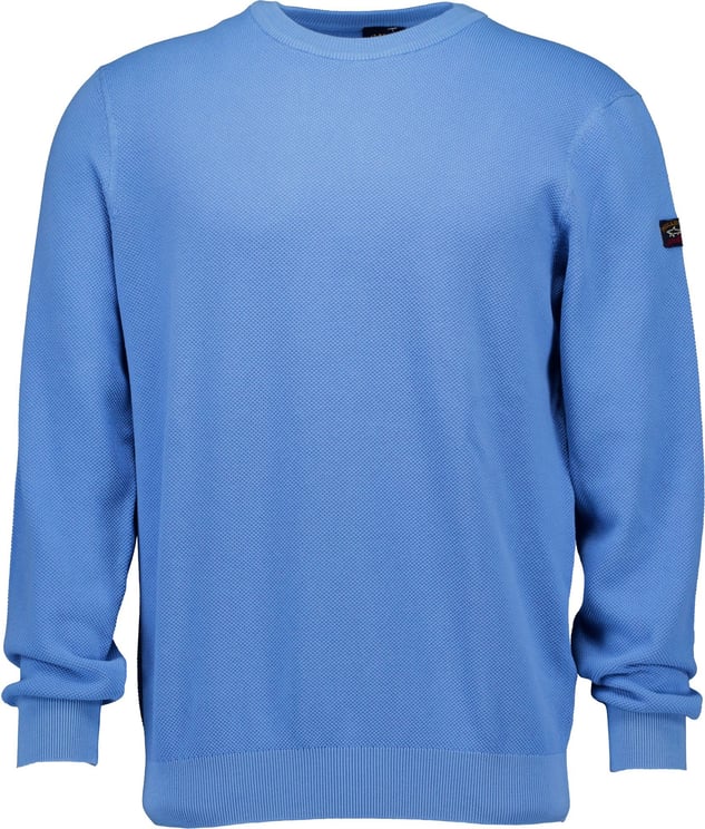 Paul & Shark Garment Dyed Sweaters Lichtblauw 22411504 Blauw