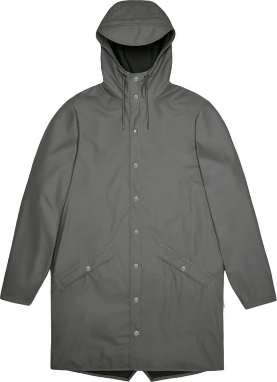 Rains Long jacket w3 regenjas grijs Grijs