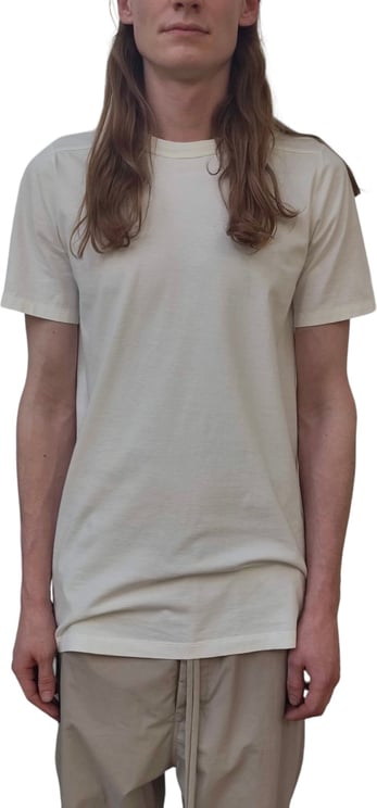 Rick Owens T-shirt Blanc manches courtes Level Tee Rick Owens Homme RU01D3264JA11 Wit