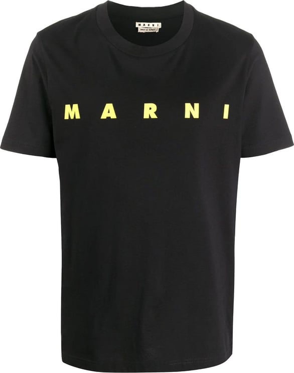 Marni Logo Print T-shirt Zwart