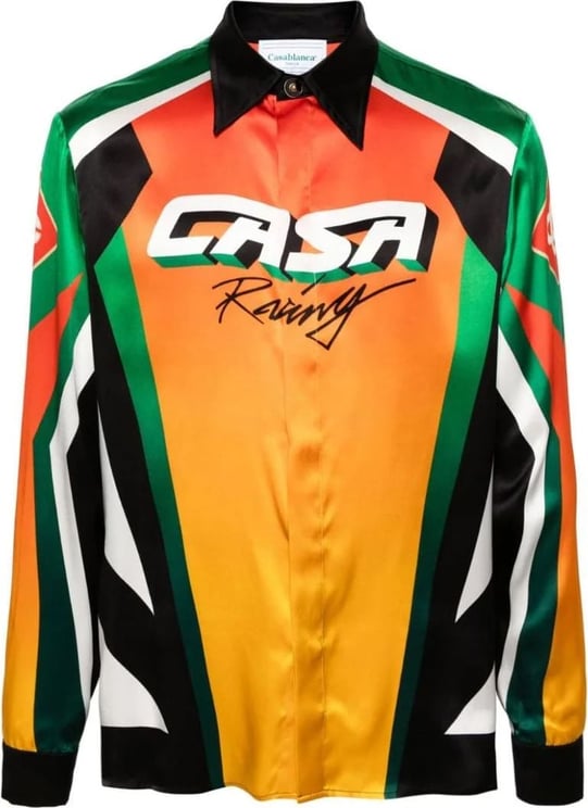 Casablanca Moto Sport silk shirt Divers