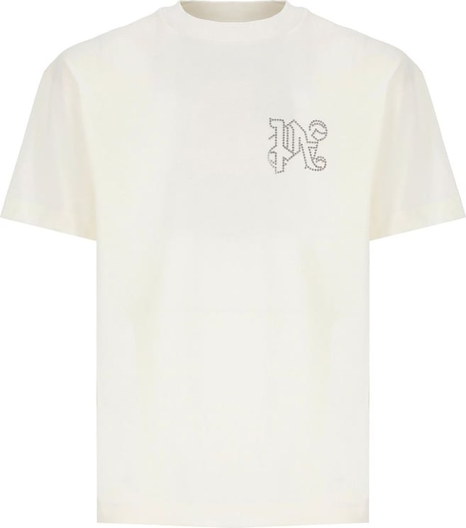 Palm Angels T-shirts And Polos Ivory Ivory Neutraal