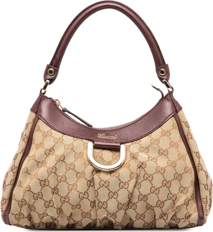 Gucci GG Canvas Abbey D-Ring Handbag Bruin