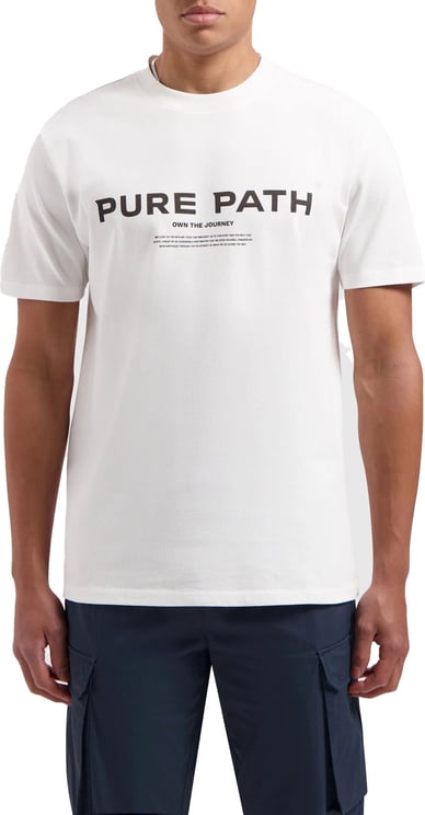 Pure Path Pure Path Signature T-Shirt Wit Wit