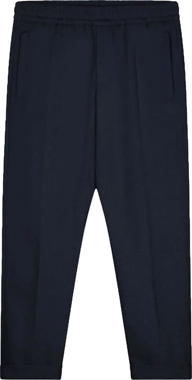 ØLÅF Slim elasticated pantalons donkerblauw Blauw