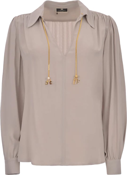 Elisabetta Franchi Blouses Grijs Cat3041e2 Grijs