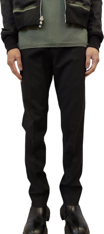Rick Owens Pantalon long laine sèche noir New Slim Astaire Rick Owens Homme RU01C4357wl09 Zwart