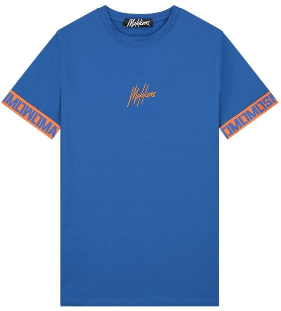 Malelions Venetian T-Shirt - Cobalt/Orange