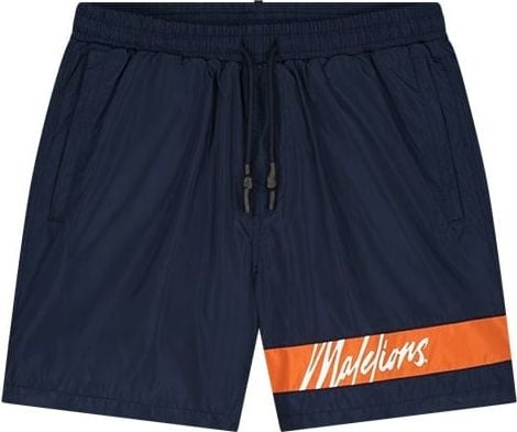 Malelions Malelions Men Captain Swim Shorts - Navy/Orange Blauw