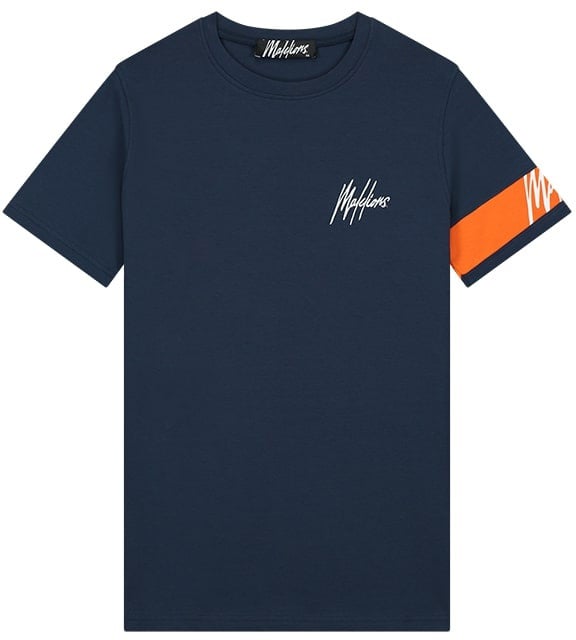 Malelions Captain T-Shirt - Navy/Orange