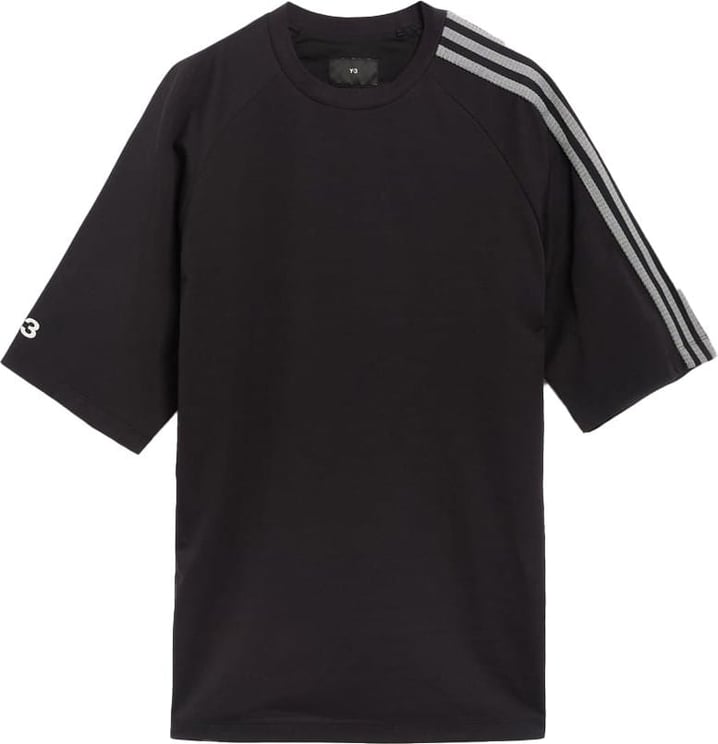 Y-3 logo-print T-shirt Zwart