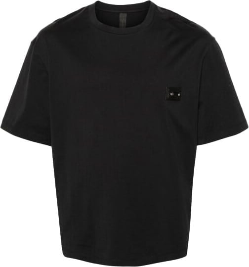 Neil Barrett piercing-patch cotton T-shirt Zwart