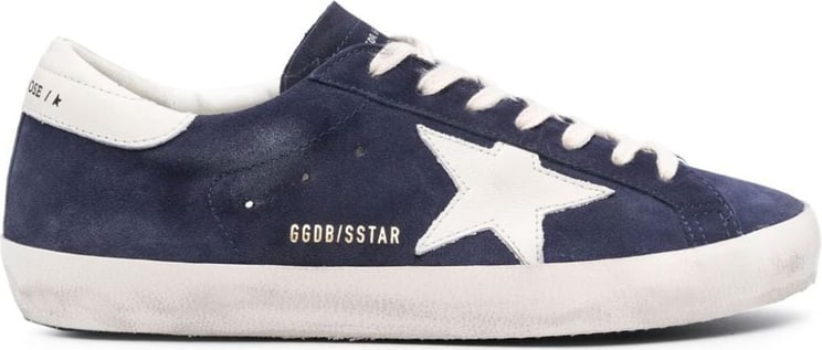 Golden Goose Super-Star suede sneakers Blauw