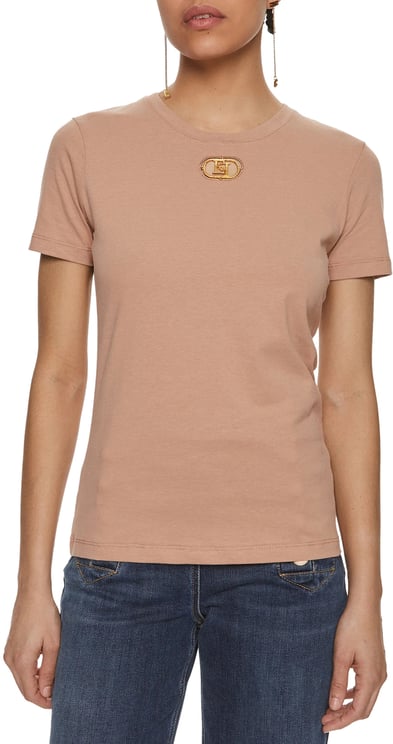 Elisabetta Franchi Sweaters Nude Neutral Neutraal