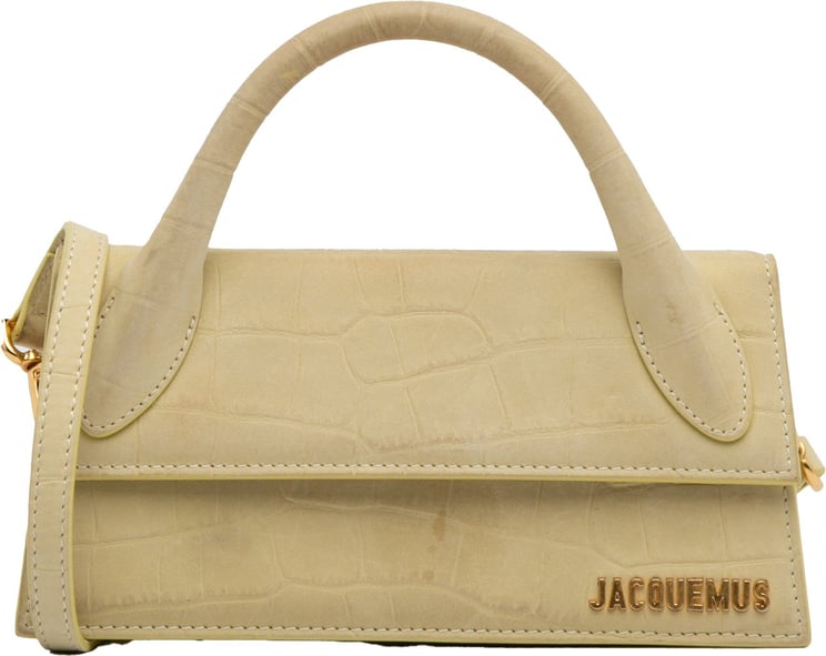 Jacquemus Embossed Le Chiquito Long Geel