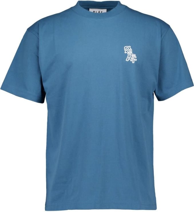 ØLÅF Layered logo tee t-shirts blauw Blauw