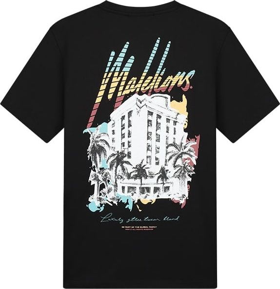Malelions Malelions Men Luxury Resort T-Shirt - Black Zwart