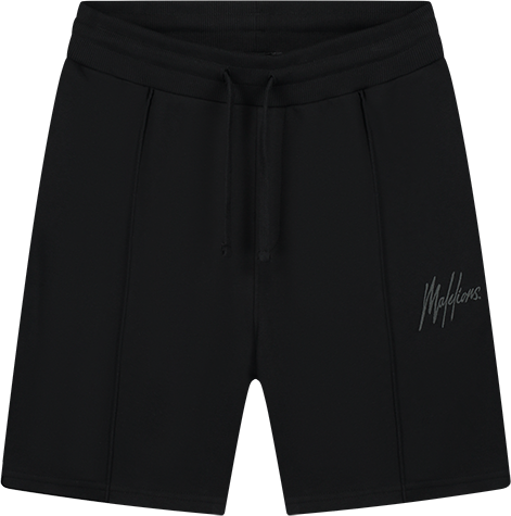 Malelions Malelions Men Regular Signature Shorts - Black Zwart