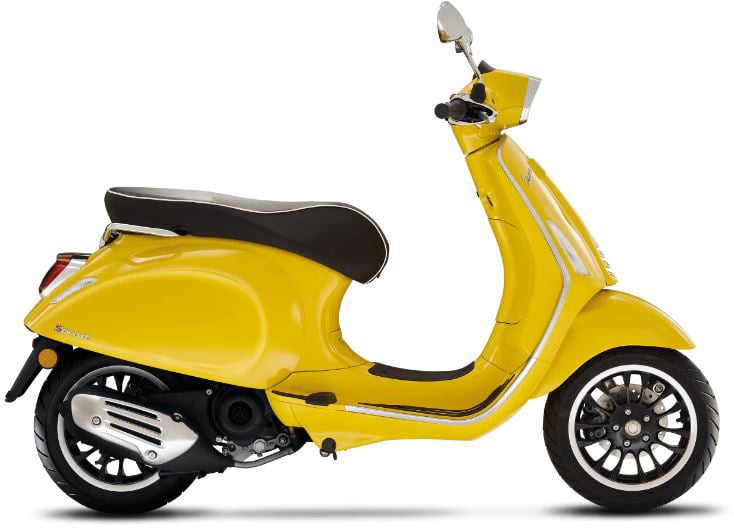 Vespa Sprint - Geel - 45km/u Geel