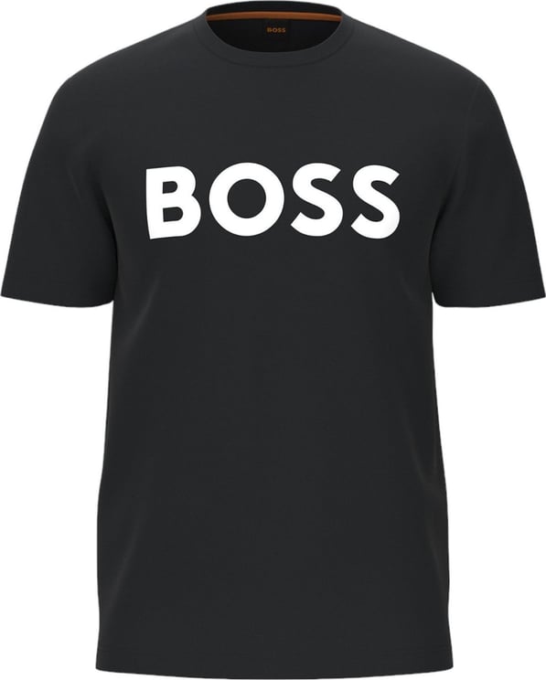 Hugo Boss Boss Heren T-shirt Zwart 50481923/002 Thinking 1 Zwart