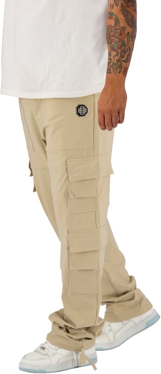 Black Bananas Monogram Tech Cargo Pants Beige