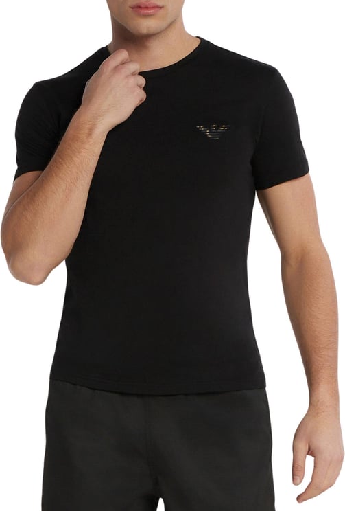 Emporio Armani Knit T-Shirt Zwart