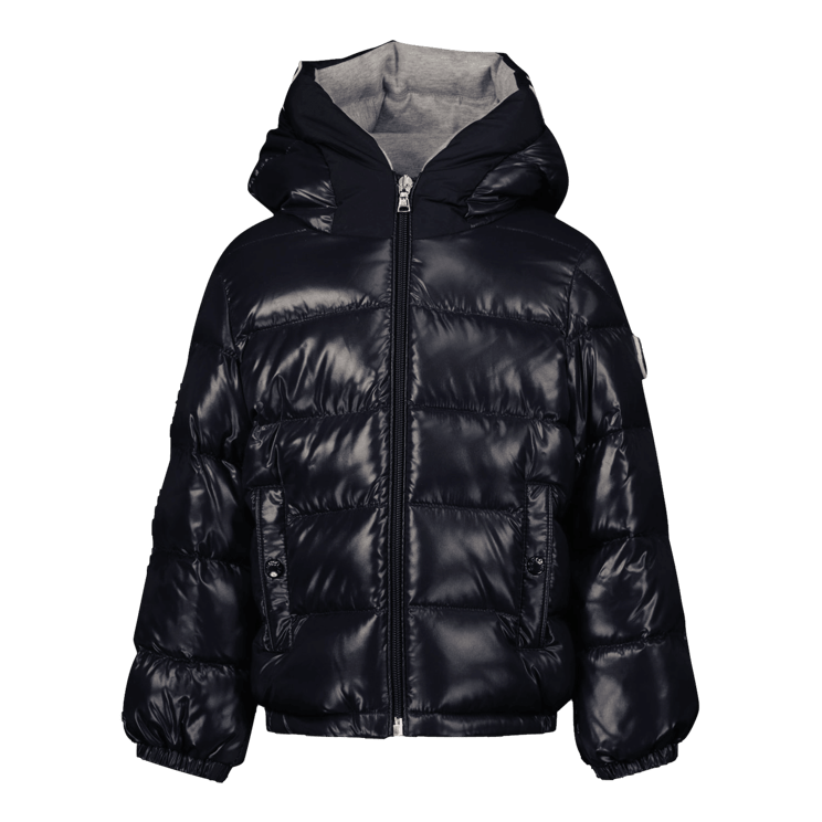 Moncler Moncler Baby Jongens Jas Navy Blauw