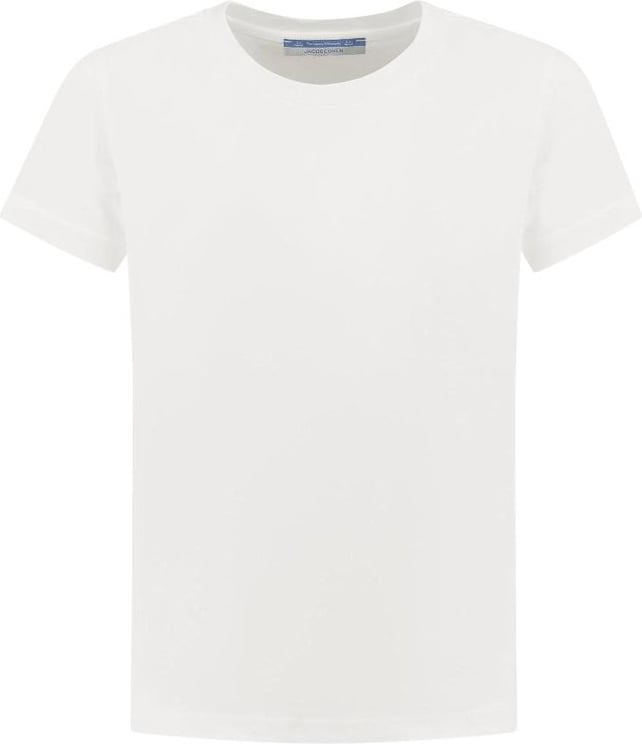 Jacob Cohen T-shirt Stampa Giglio Corda Su Retr Wit
