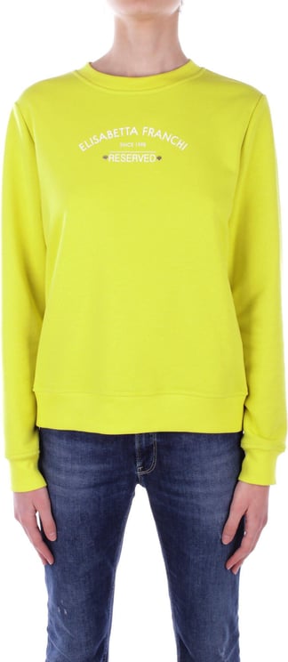 Elisabetta Franchi Sweaters Yellow Geel