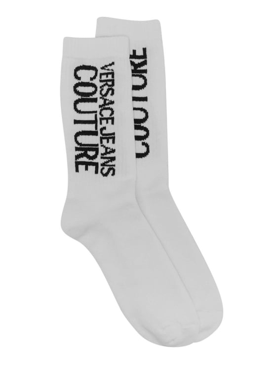 Versace Jeans Couture Logoed Socks Wit