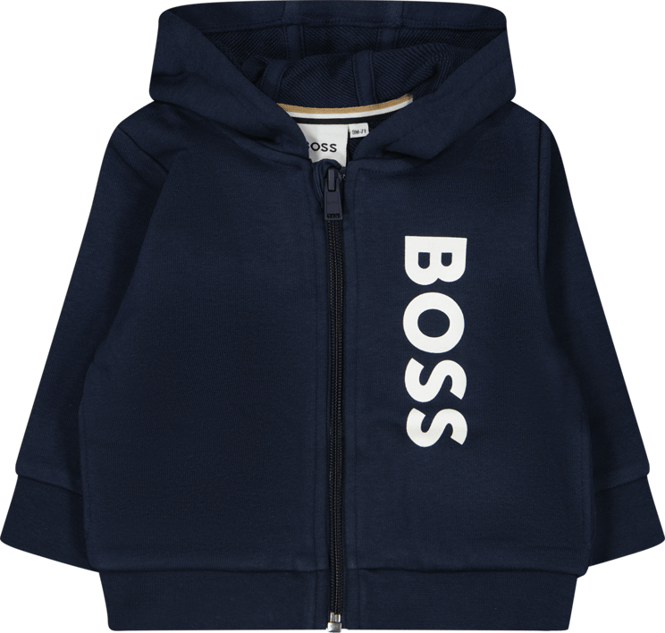 Hugo Boss Boss Baby Jongens Vest Navy Blauw