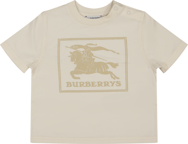 Burberry Burberry Baby Unisex T Shirt Licht Beige Beige