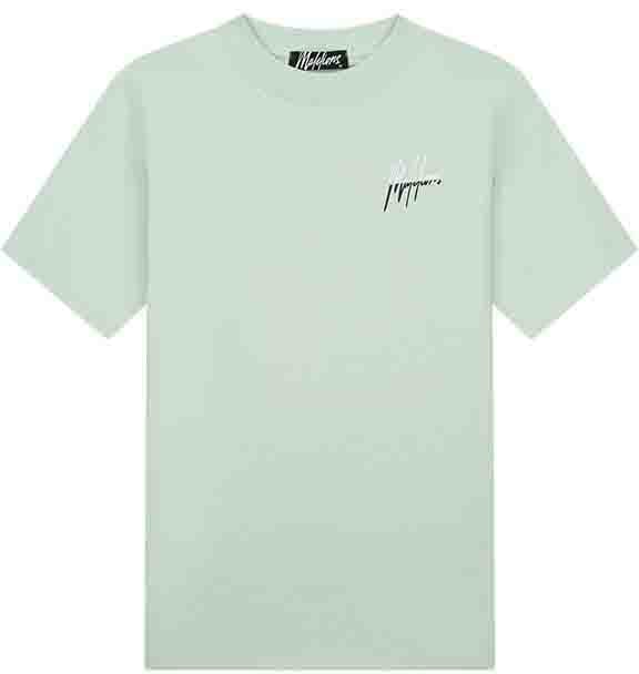 Malelions Split T-Shirt - Light Green/Black