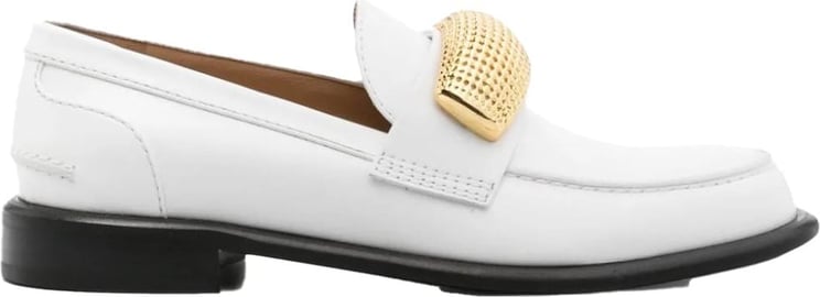 J.W. Anderson hardware-detail leather loafers Wit