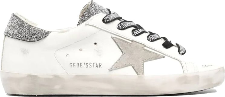 Golden Goose Super-Star leather sneakers Wit