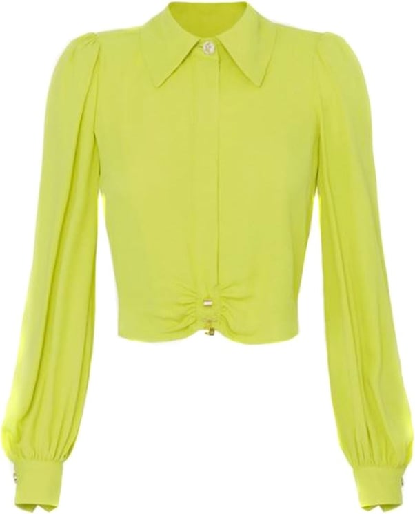 Elisabetta Franchi Shirts Yellow Geel