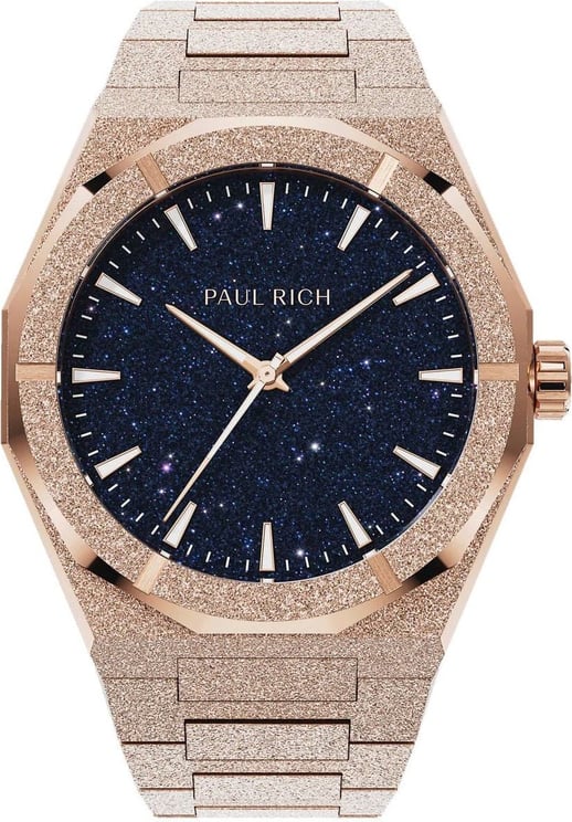 Paul Rich Frosted Star Dust II Rose Gold FRSD204 horloge Blauw