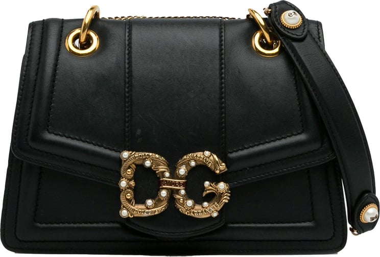 Dolce & Gabbana DG Amore Crossbody Bag Zwart