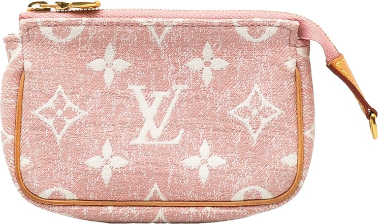 Louis Vuitton Micro Monogram Jacquard Denim Pochette Accessoires Roze