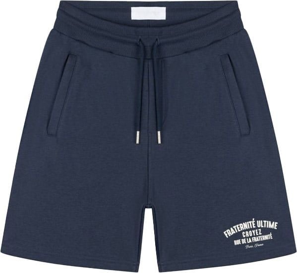 Croyez croyez fraternité puff shorts - navy/white Blauw