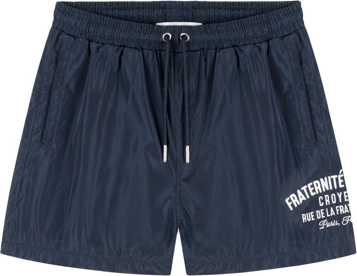 Croyez croyez fraternité swim shorts - navy/white Blauw