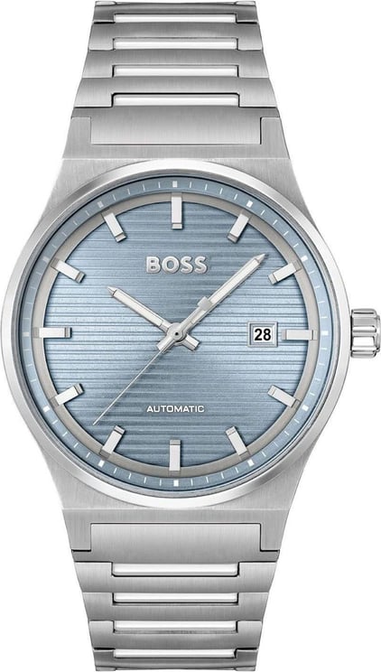 Hugo Boss Hugo Boss horloge HB1514118 Heren automatic staal met blauwe wijzerplaat Divers