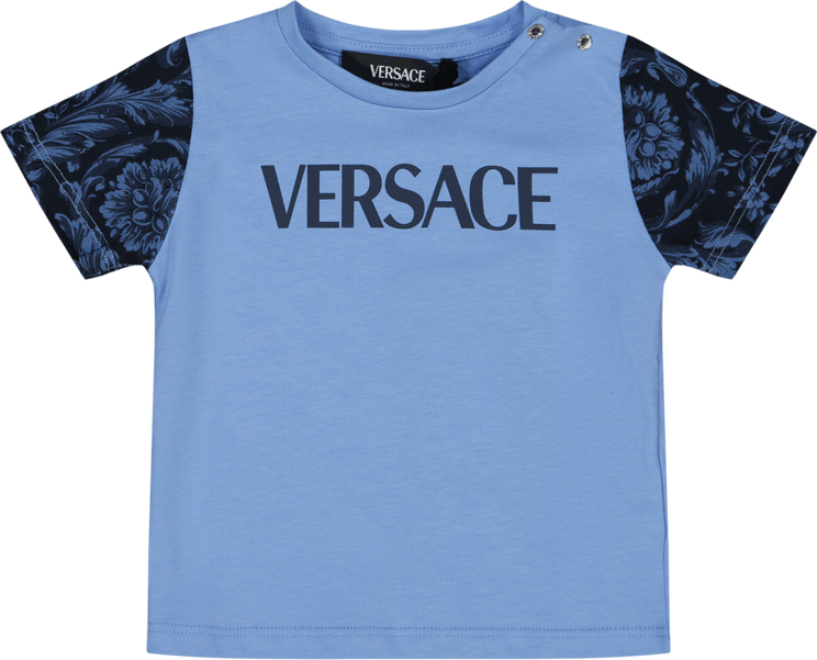 Versace Versace Baby Jongens T-Shirt Licht Blauw Blauw