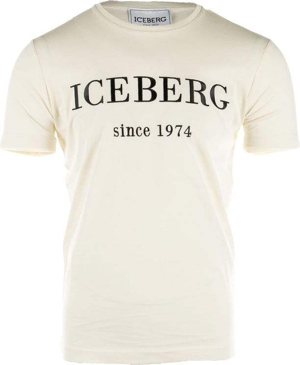 Iceberg t-shirts ecru Wit