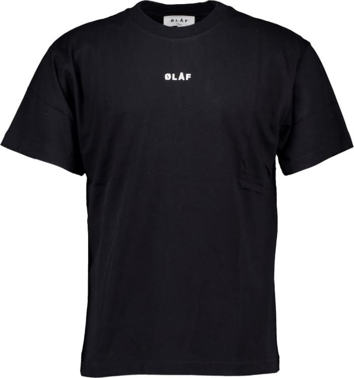 ØLÅF Block tee t-shirts zwart Zwart
