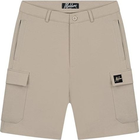 Malelions Malelions Men Signature Patch Cargo Shorts - Taupe Beige