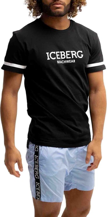 Iceberg Milano T-Shirt Heren Zwart Zwart